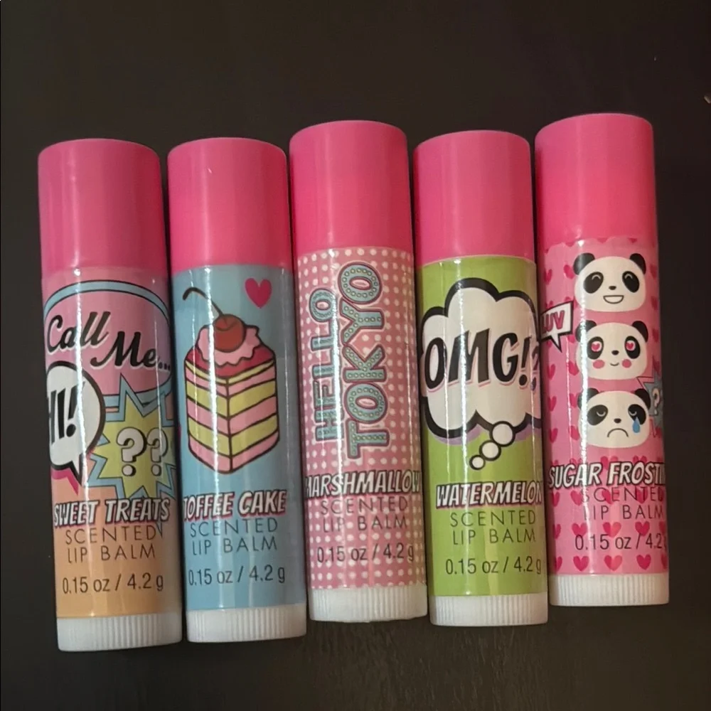 🐼🧁Hello Tokio Scented Lip Balm Set🧁🐼